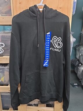 Fubu Size L Black Fleece Lined Hoodie